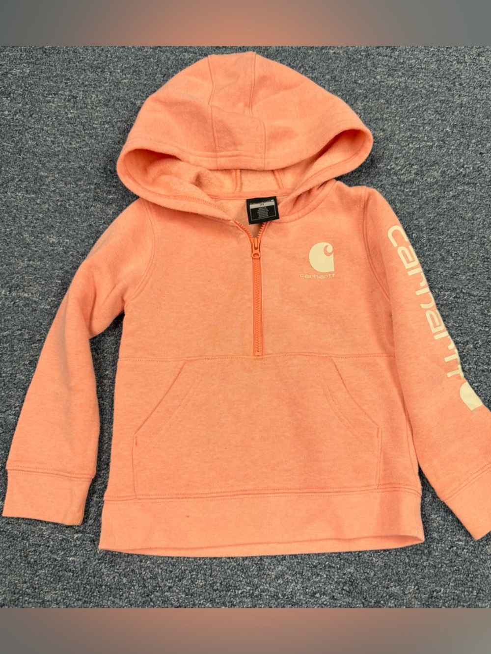 Carhartt Toddler Girls Half Zip Sweatshirt Size 2T